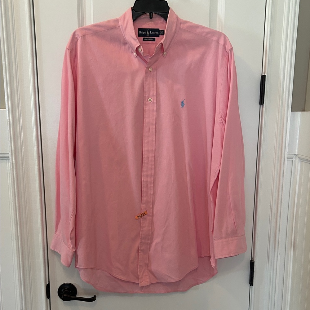 Polo by Ralph Lauren Men's Casual Pink Shirt